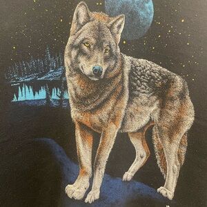 Vintage wolf crewneck XL sweatshirt 🌙🐺